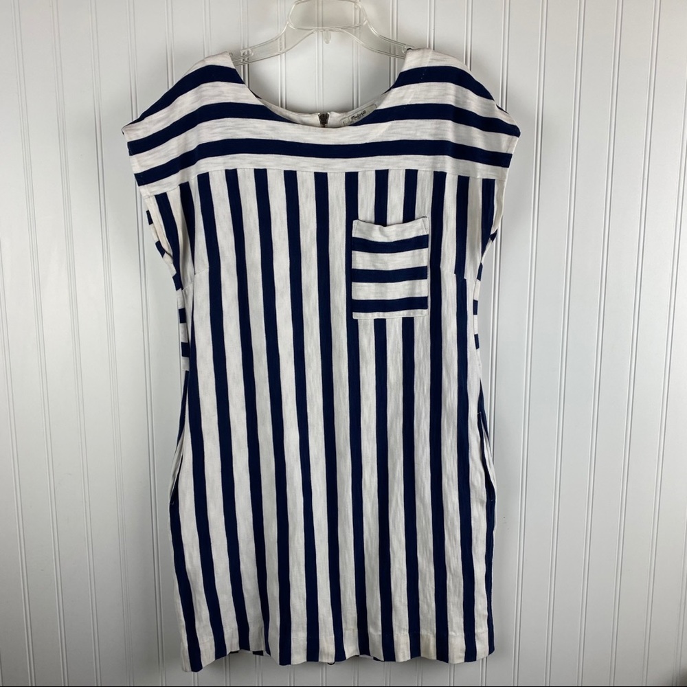 MADEWELL Navy & White Striped Dress - Picture 10 of 10